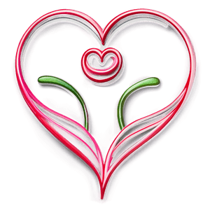 Thin Heart Outline PNG 05252024 PNG