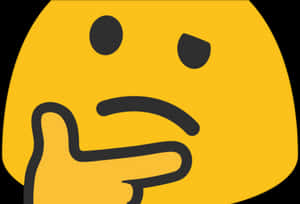 Thinking_ Face_ Emoji PNG with transparent background