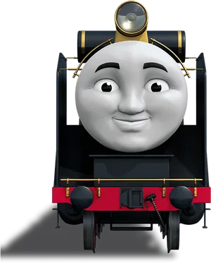 Thomas Front View Smiling PNG Image