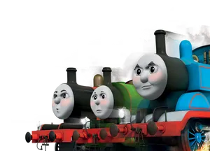 Thomasand Friends Animated Characters PNG Image