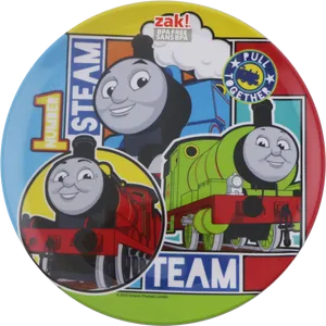 Thomasand Friends Character Plate PNG Image