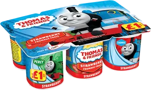 Thomasand Friends Strawberry Yogurt Pack PNG Image