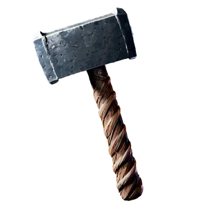 Thor Hammer Realistic Art Png Bvv8 PNG Image