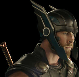 Thor Helmet Profile PNG image with transparent background