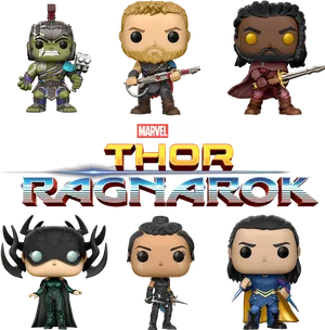 Thor Ragnarok Funko Pop Collection PNG Image