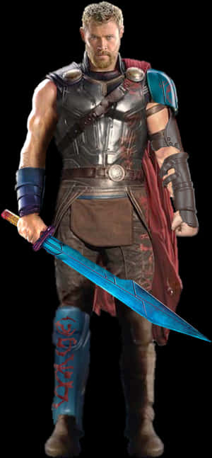 Thorwith Stormbreaker Costume PNG image with transparent background