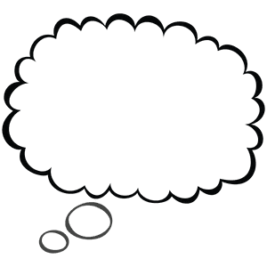 Thought Bubble Graphic PNG image with transparent background