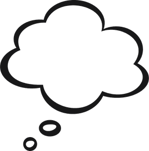 Thought Bubble Icon PNG image with transparent background