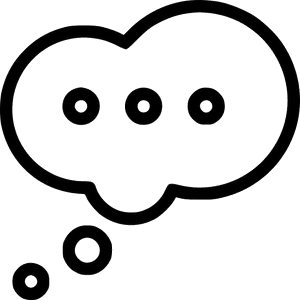 Thought Bubble Icon PNG image with transparent background