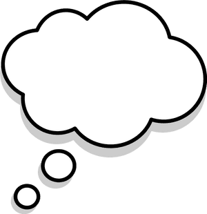 Thought Bubble Icon PNG image with transparent background