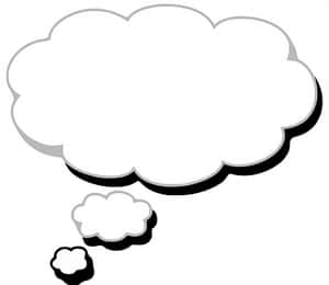 Thought Bubble Vector Illustration PNG image with transparent background