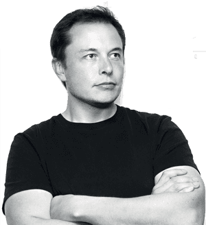 Thoughtful Entrepreneur Portrait PNG image with transparent background