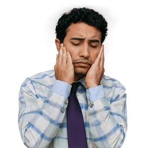 Thoughtful Man in Sorrow PNG 06122024 PNG with transparent background