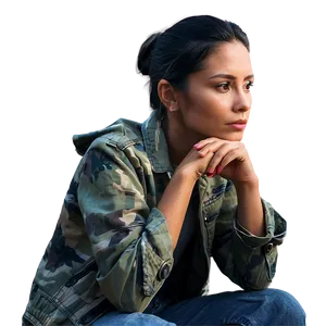 Thoughtful Reflection Moment Png 7 PNG Image