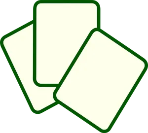 Three Blank Cards Graphic PNG Image