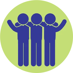 Three Friends Icon PNG Image