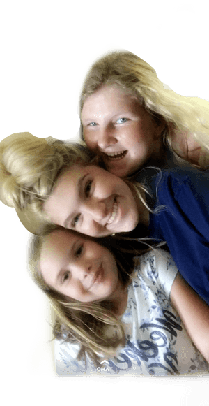 Three Friends Smiling Closeup.png PNG with transparent background