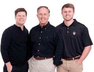 Three Gentlemen Professional Portrait PNG image with transparent background