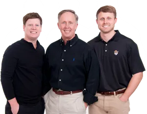 Three Gentlemen Professional Portrait PNG Image