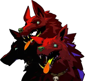 Three Headed Cerberus Artwork Hades PNG Image