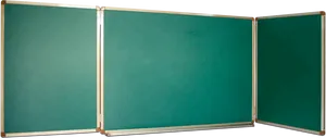 Three Panel Folding Blackboard PNG Image