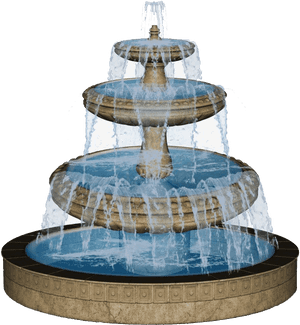 Fountain Png Free Download - Garden Water Fountain Png, Transparent Png PNG with transparent background