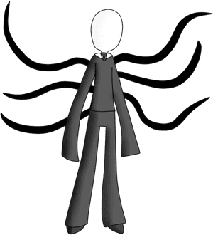 Thumb Image - Cartoon Drawn Slender Man, HD Png Download PNG image with transparent background