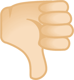 Thumbs Down Light Skin Tone Icon - Thumbs Down Emoji Black Background, HD Png Download PNG image with transparent background