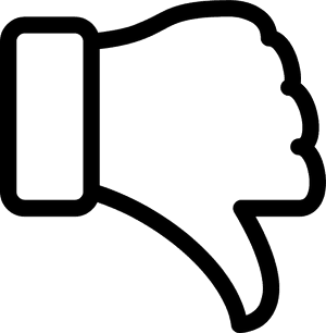 Thumb Down Png - Thumbs Down Black And White, Transparent Png PNG with transparent background