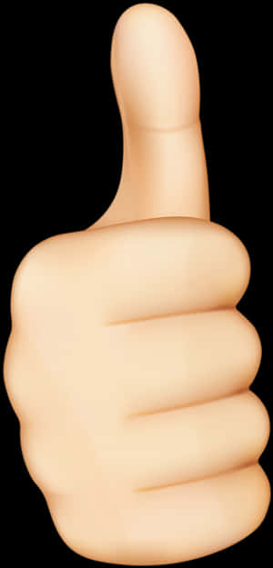 Thumbs Up Emoji Graphic PNG image with transparent background