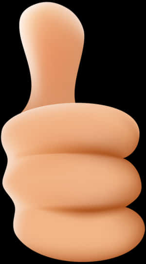 Thumbs Up Emoji Graphic PNG image with transparent background