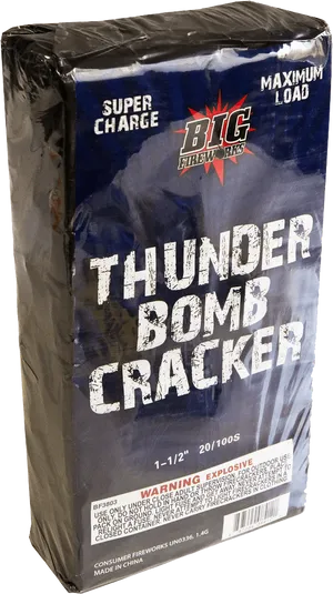 Thunder Bomb Firecracker Packaging PNG Image