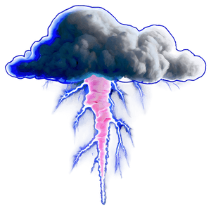 Thunderstorm Bolt PNG nwj55 PNG
