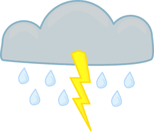 Tormenta Eléctrica, Rayo, Nube, Gris, La Lluvia - Thunderstorm Animated, HD Png Download PNG