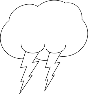 Rain Cloud Black And White Png Image Clipart - Clouds Raining Black And White, Transparent Png PNG image with transparent background