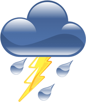 Thunderstorm Png Icon - Thunderstorm Icon, Transparent Png PNG