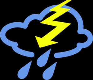 Thunderstorm Icon Graphic PNG with transparent background