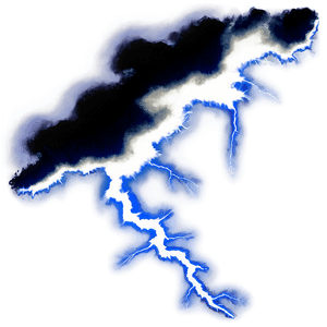 Thunderstorm Lightning Bolt Silhouette PNG 06202024 PNG image with transparent background