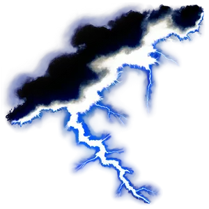 Thunderstorm Lightning Bolt Silhouette Png 06202024 PNG Image