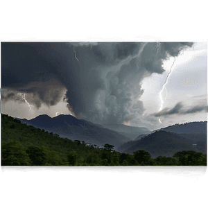 Thunderstorm Over Mountains PNG qoe26 PNG image with transparent background