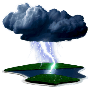 Thunderstorm Over Ocean PNG mso29 PNG image with transparent background
