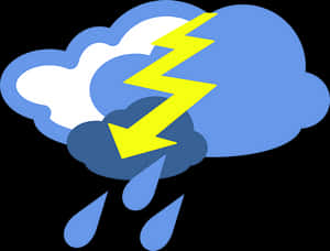 Thunderstorm Weather Icon PNG with transparent background