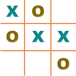 Tic Tac Toe Game In Progress PNG Image