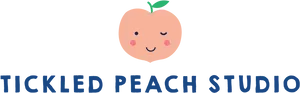 Tickled Peach Studio Logo PNG Image