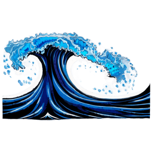 Tidal Wave Art PNG pgn PNG with transparent background