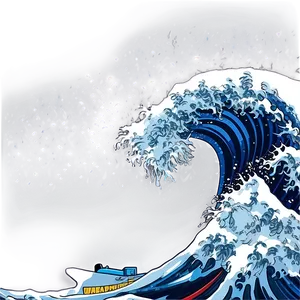 Tidal Wave Art Png Uot PNG Image