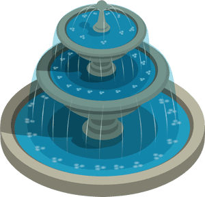 Round Water Fountain Png Clipart - Clipart Water Fountain Png, Transparent Png PNG with transparent background