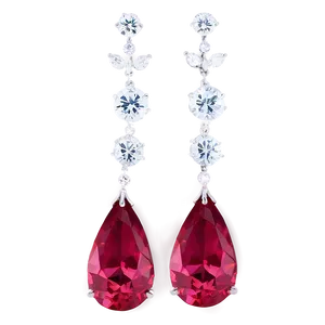 Tiffany Paper Flowers Diamond Drop Earrings Png 06242024 PNG Image