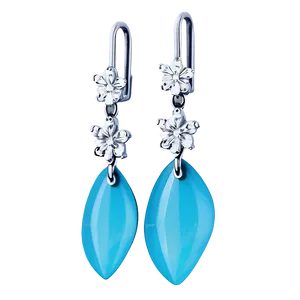 Tiffany Paper Flowers Diamond Drop Earrings Png 06242024 PNG Image