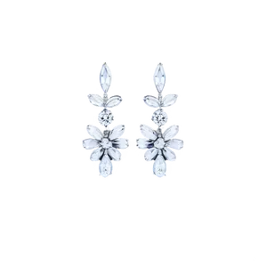 Tiffany Paper Flowers Diamond Drop Earrings Png Svf PNG Image